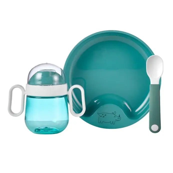 Hit sprzedaży MEPAL Mio Deep Turquoise 3 el. morskie - naczynia dla dzieci plastikowe