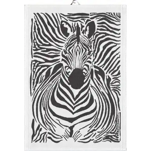 Premium Ręcznik kuchenny bawełniany EKELUND ZEBRA BIAŁY 35 x 50 cm