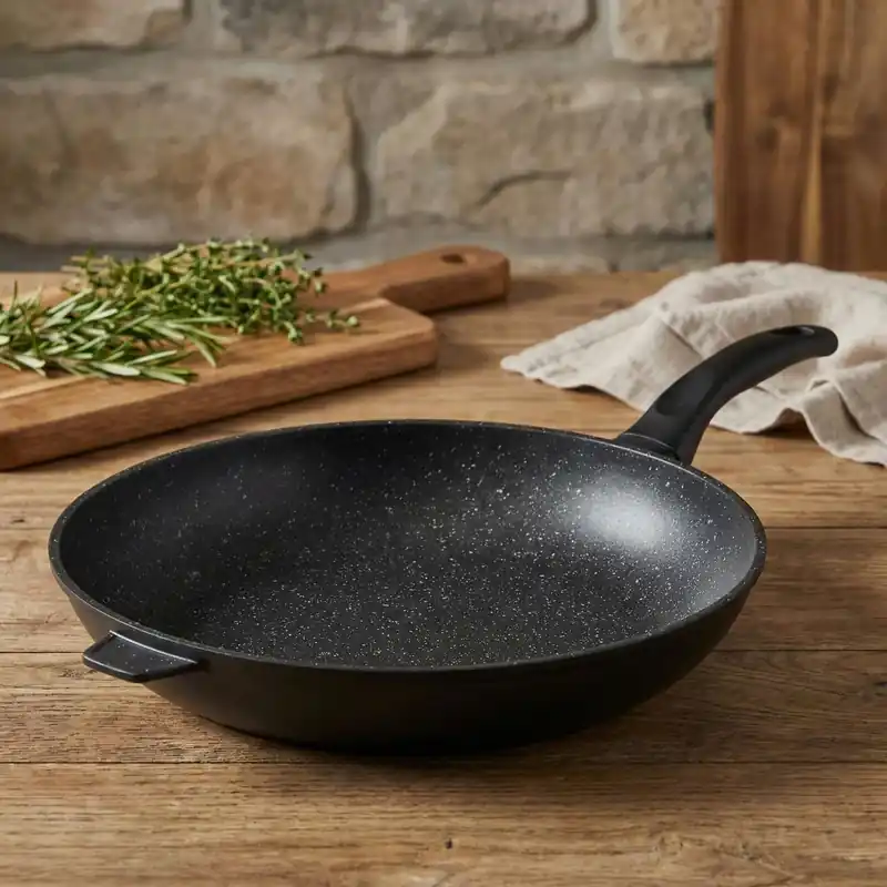 Patelnia granitowa nieprzywierająca GRANDE GRANITE PAN 32 cm Rabat