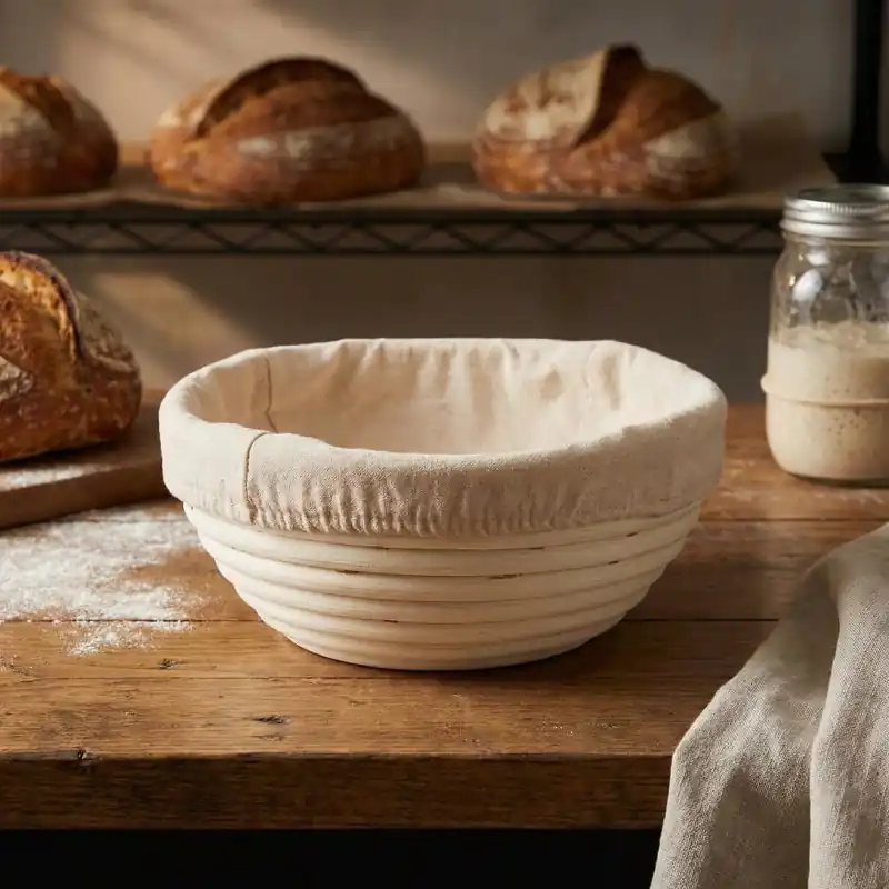 Kosz do wyrastania chleba okrągły z płótnem PATISSE 25 cm Łatwy zwrot