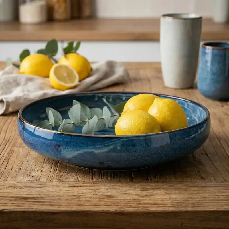 Hit cenowy VERLO Deep Blue 34 cm - misa na owoce porcelanowa