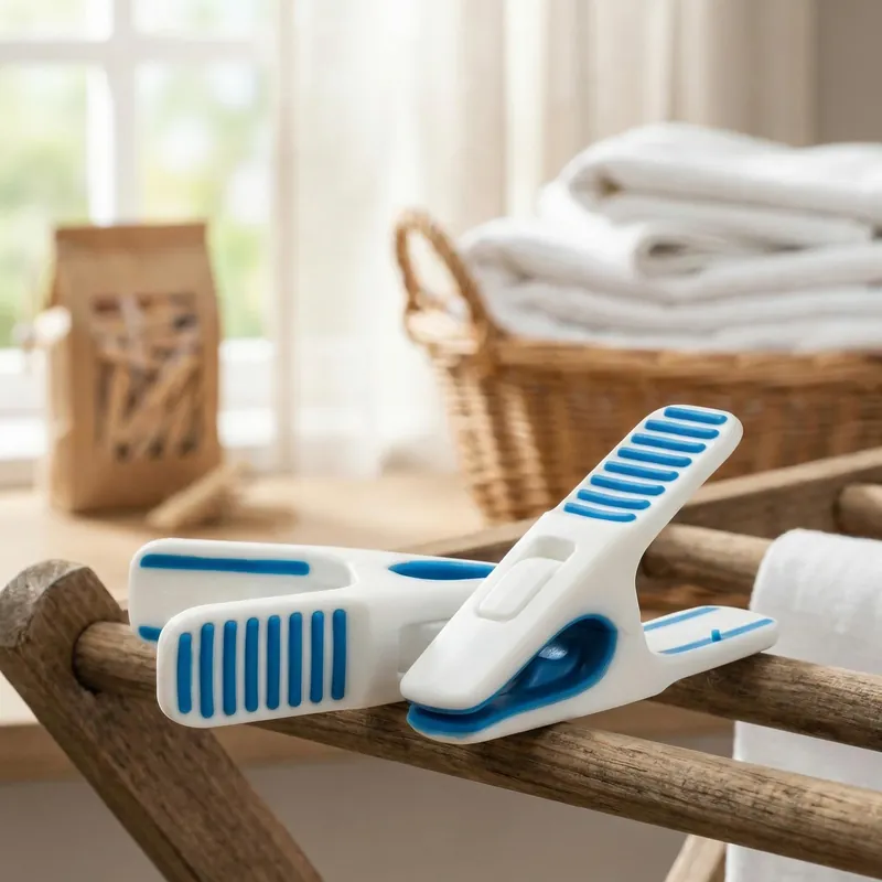 TESCOMA Clean Kit 20 szt. białe - spinacze / klamerki do prania plastikowe Łatwy zwrot