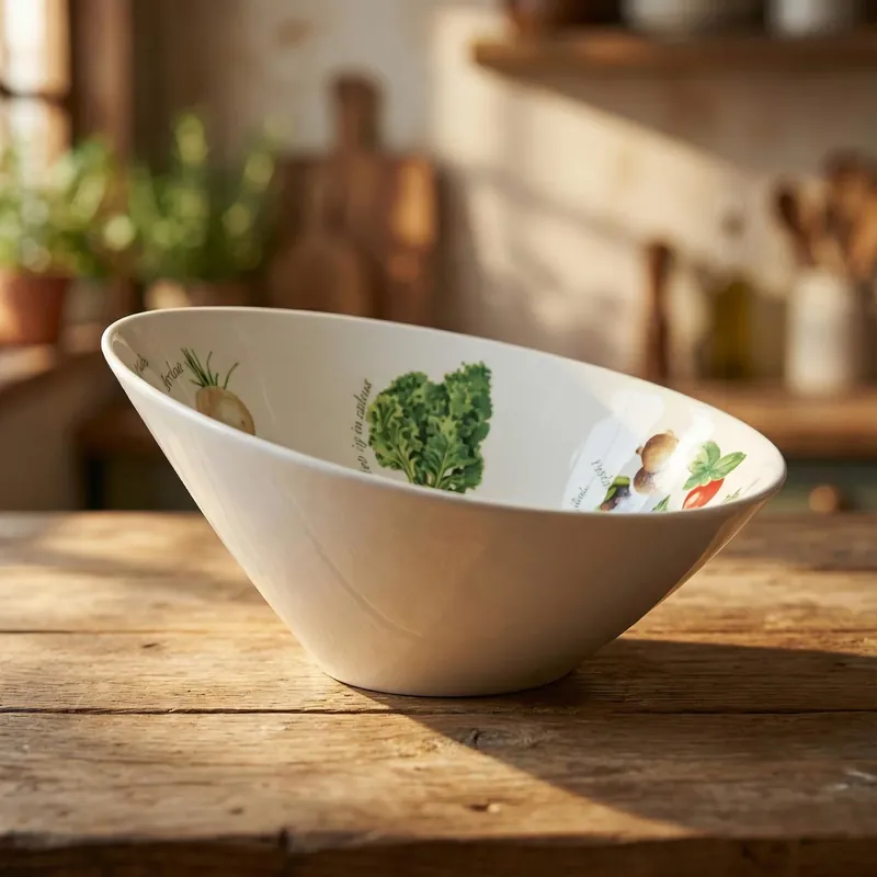Nowość Miska do sałatek MY KITCHEN 24 cm biała