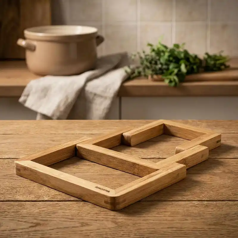 TESCOMA Online 25,5 x 16 cm - podkładka pod garnek rozkładana bambusowa Obniżka ceny