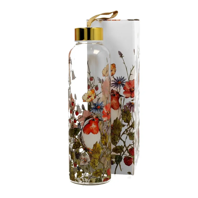 Butelka na wodę i napoje szklana DUO WILD BIRD 580 ml Popularny