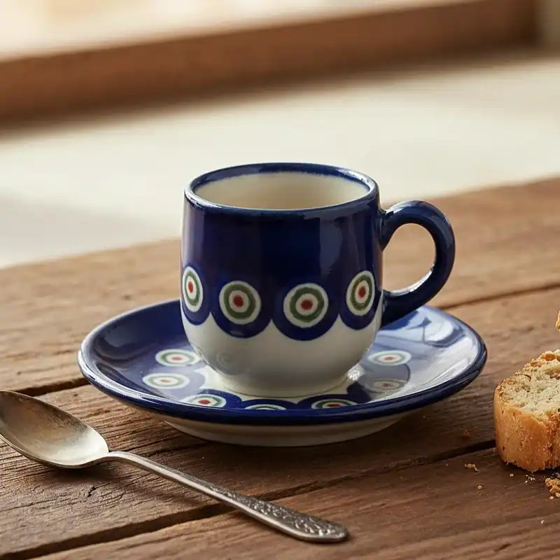 Kup online Filiżanka do espresso 100 ml - wzór P0-03 (Mix Match 1) - Moja Faktoria Bolesławiec