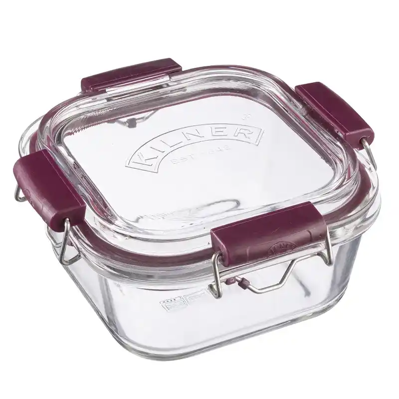 KILNER Chill Cook Carry 0,75 l bordowy - pojemnik hermetyczny na żywność szklany Zniżka