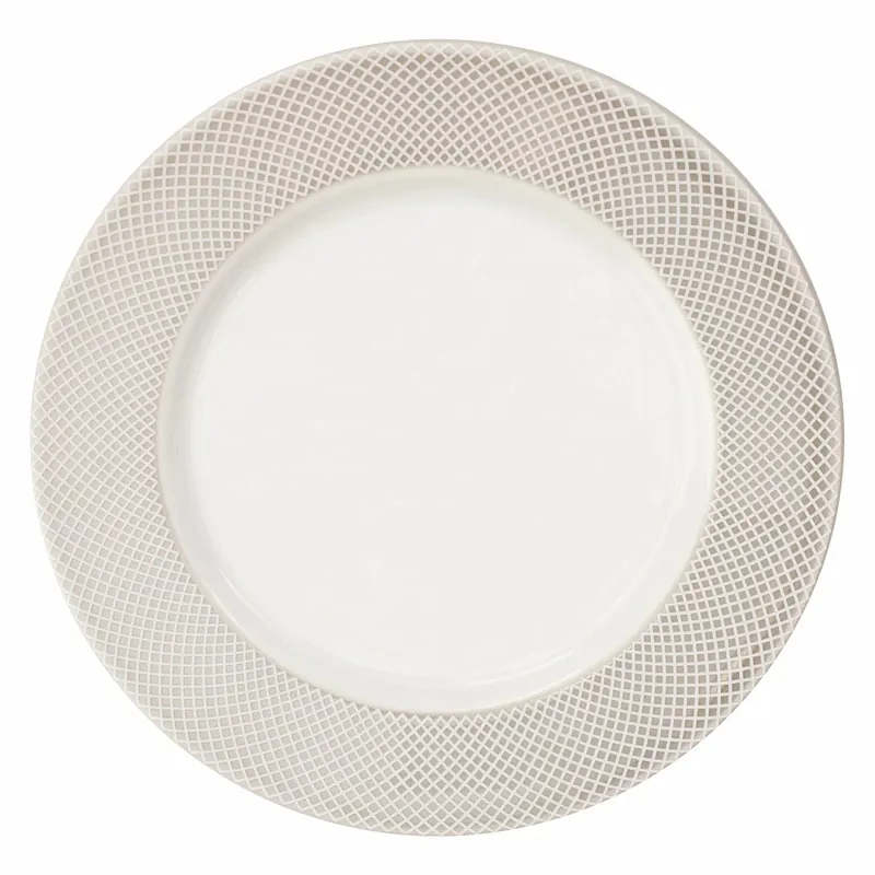 VERLO Norwich beżowy rant – talerz płaski 23 cm Oferta czasowa