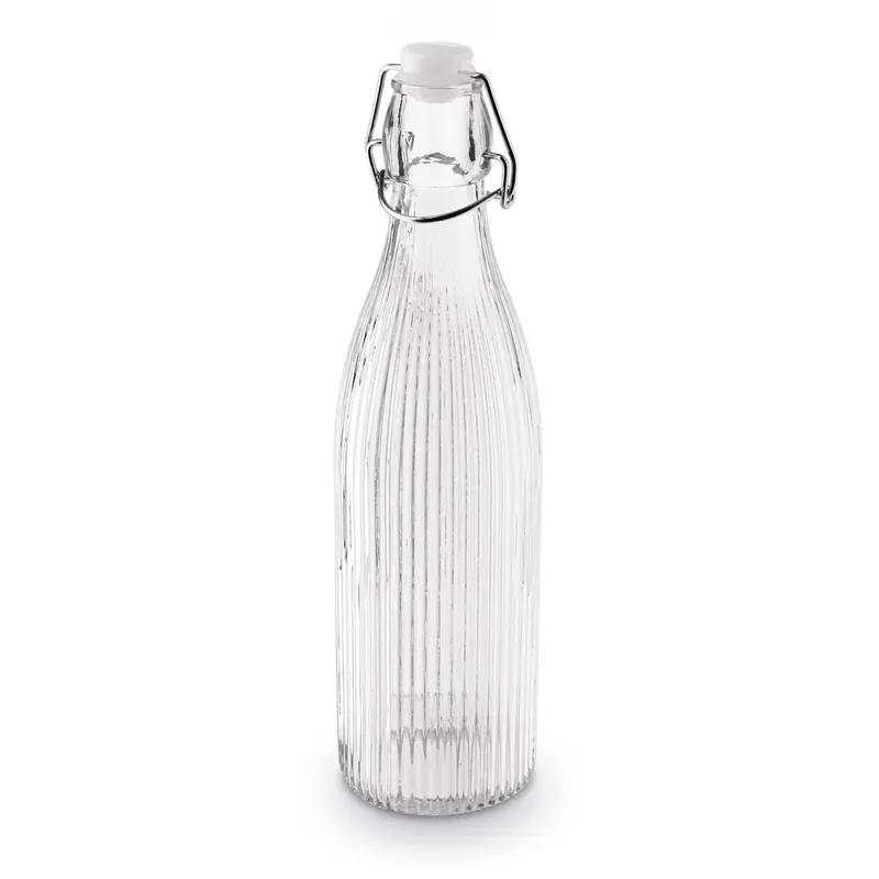 Butelka szklana z klipsem Tadar Paski 550 ml Promocja