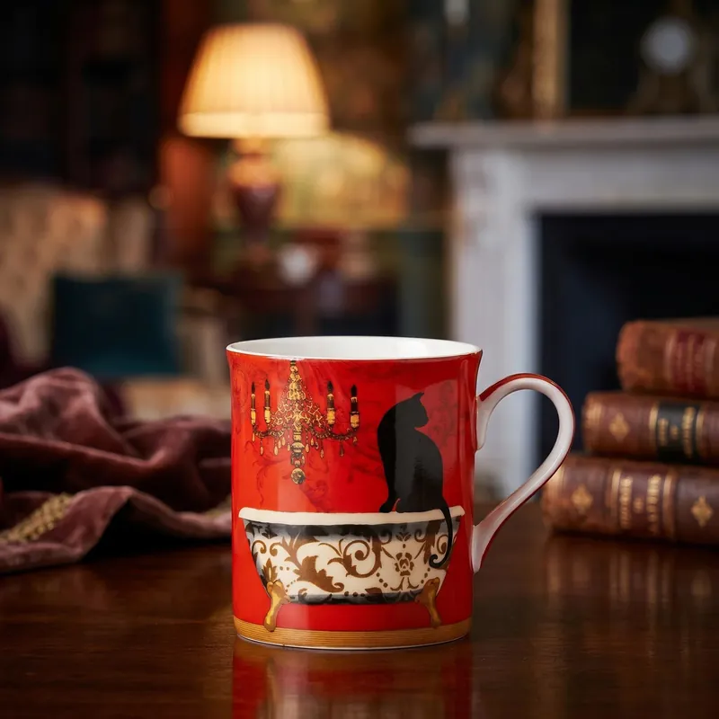 Najlepsza cena Kubek porcelanowy z kotem 300 ml