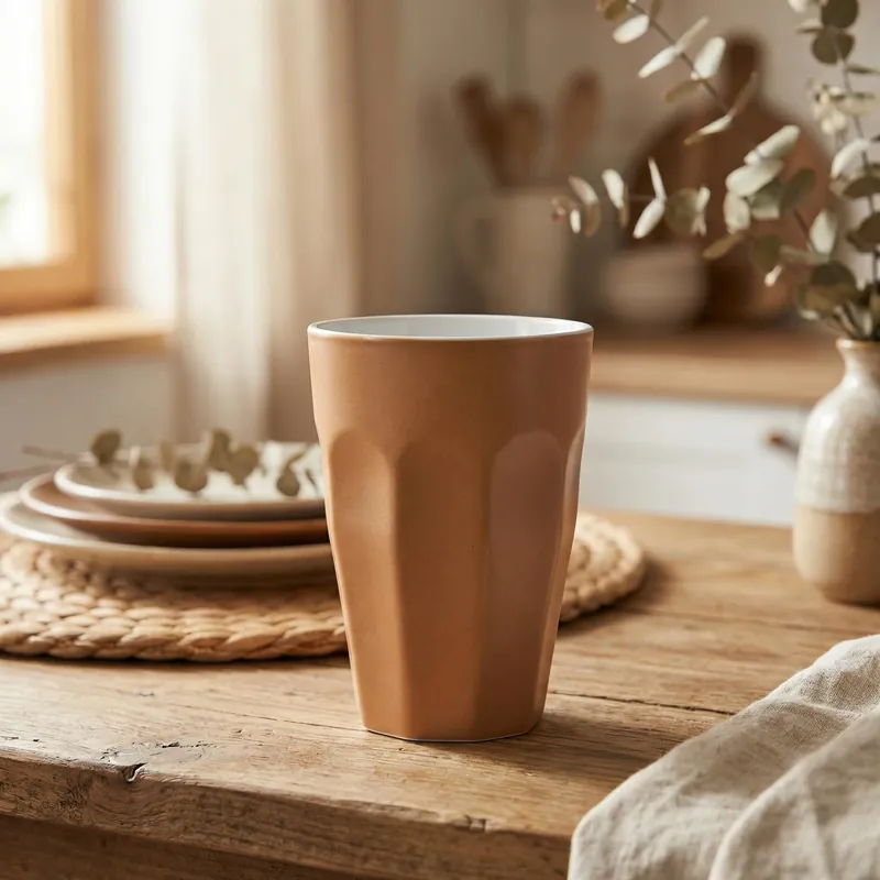 Kubek porcelanowy MONDEX BOHO 330 ml ceglasty Dodaj do koszyka