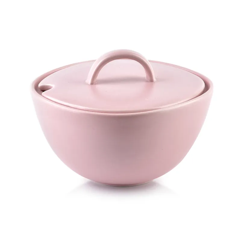 Bezpieczne zakupy Cukiernica porcelanowa AFFEK DESIGN HAPPY RÓŻOWA