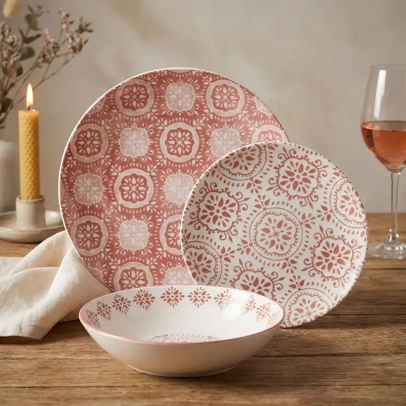 TOGNANA Coral 18 el. - komplet talerzy porcelanowych na 6 osób Dodaj do koszyka