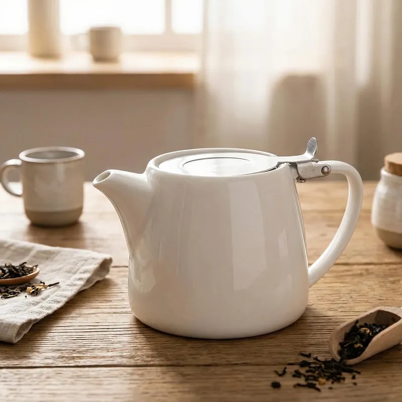Promocja Dzbanek do herbaty i kawy porcelanowy ALTOM DESIGN REGULAR 580 ml kremowy