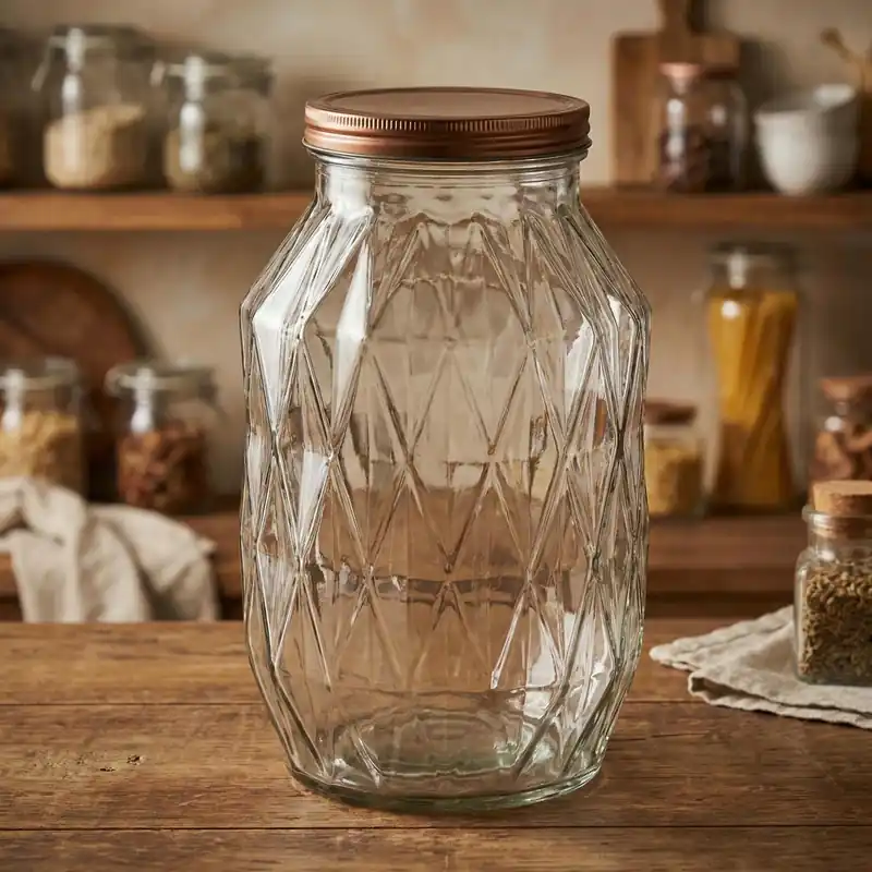 Tylko do końca tygodnia Słoik ozdobny szklany z pokrywką BASIC KITCHEN 3,4 l