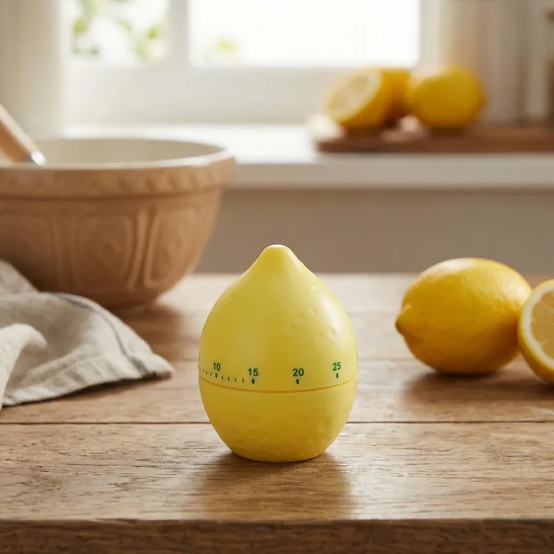 Minutnik plastikowy cytryna DAILY INTERNATIONAL HOME 60 min żółty Premium