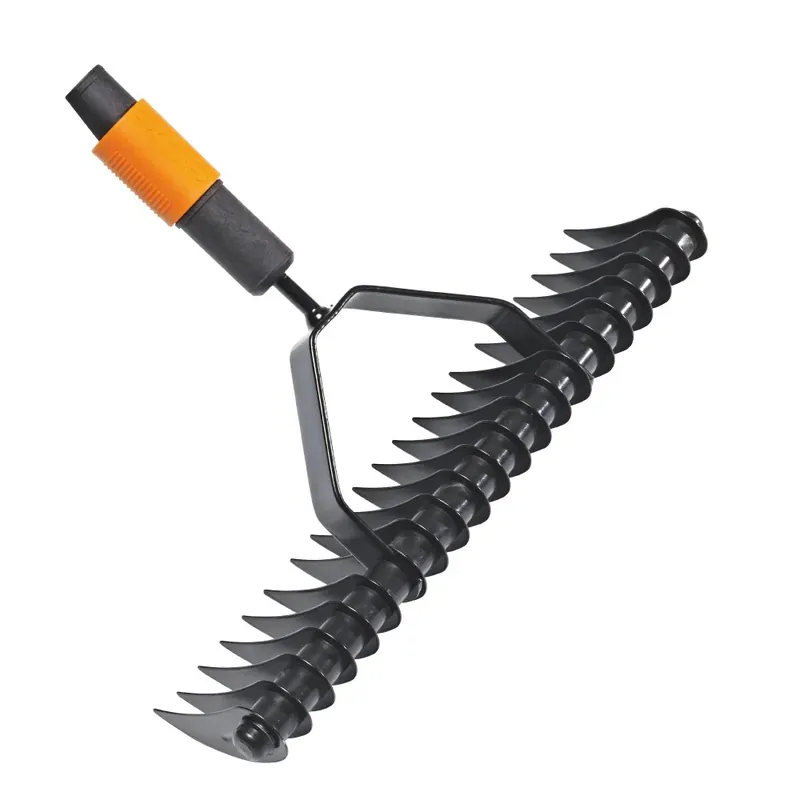 Dostępne od ręki FISKARS QuikFit Aerator Rake czarny - skareator stalowy