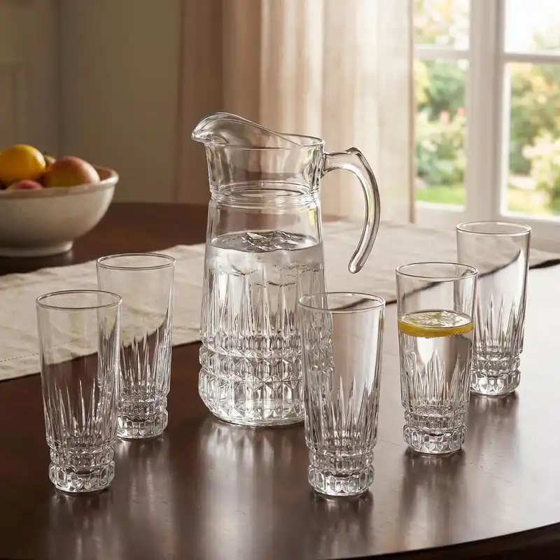Wyprzedaż Dzbanek do wody i napojów szklany ze szklankami LUMINARC IMPERATOR 1,6 l