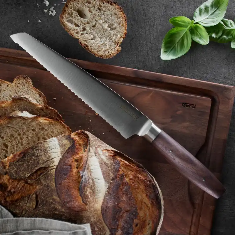 GEFU Enno 21 cm - nóż do krojenia chleba i pieczywa ze stali nierdzewnej Zniżka