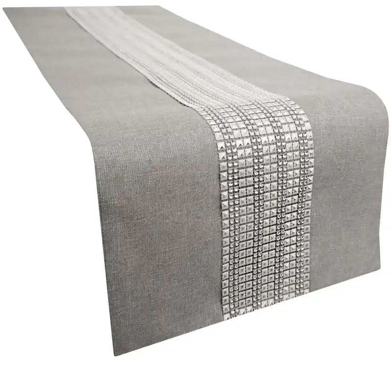 Bieżnik na stół JEDEKA OSKAR 9565 SZARY 33 x 140 cm Bestseller