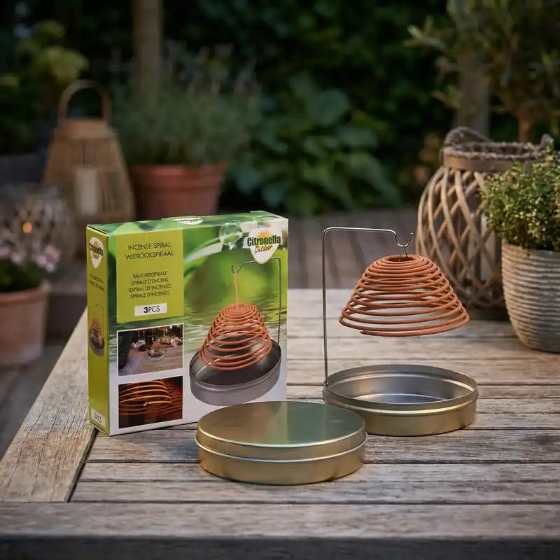 Niska cena Kadzidła spiralne ze stojakiem MONDEX CITRONELLA OUTDOOR 3 szt.