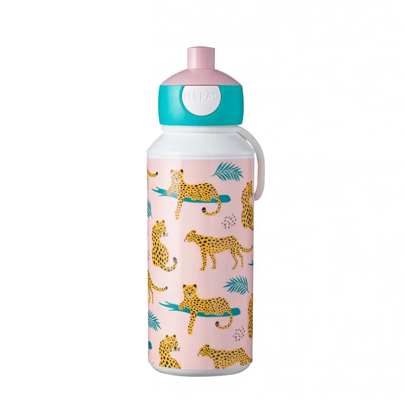 MEPAL Campus pop-up Leopard 0,4 l jasnoróżowy - bidon plastikowy Oferta czasowa