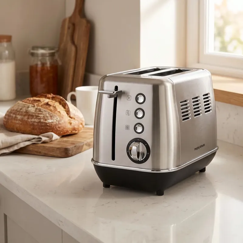 Tylko dziś MORPHY RICHARDS Evoke 850 W - toster / opiekacz do kanapek elektryczny stalowy
