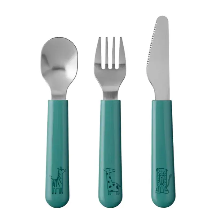 MEPAL Mio Deep Turquoise 3 szt. morski - komplet sztućców dla dzieci ze stali nierdzewnej Kup online