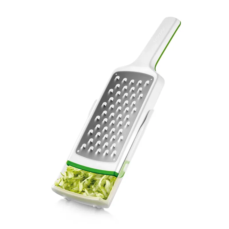 TESCOMA Handy X-sharp biała - tarka kuchenna ręczna ze stali nierdzewnej z pojemnikiem Kup teraz