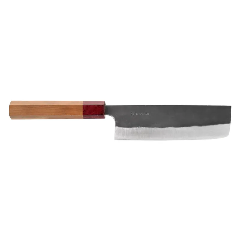 Nowość KASUMI Black Hammer 16,5 cm - nóż japoński Nakiri ze stali węglowej