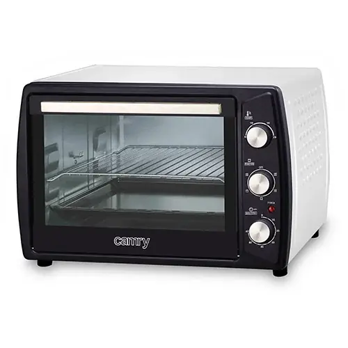 Tani CAMRY Mid 1800 W biały - mini piekarnik elektryczny metalowy