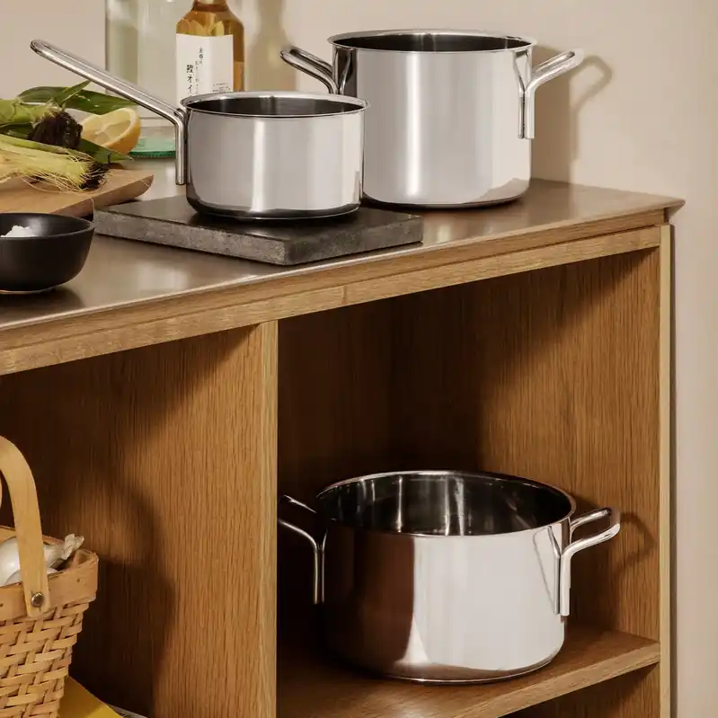 EVA TRIO Stainless Steel - zestaw 3 garnków ze stali nierdzewnej Nowość