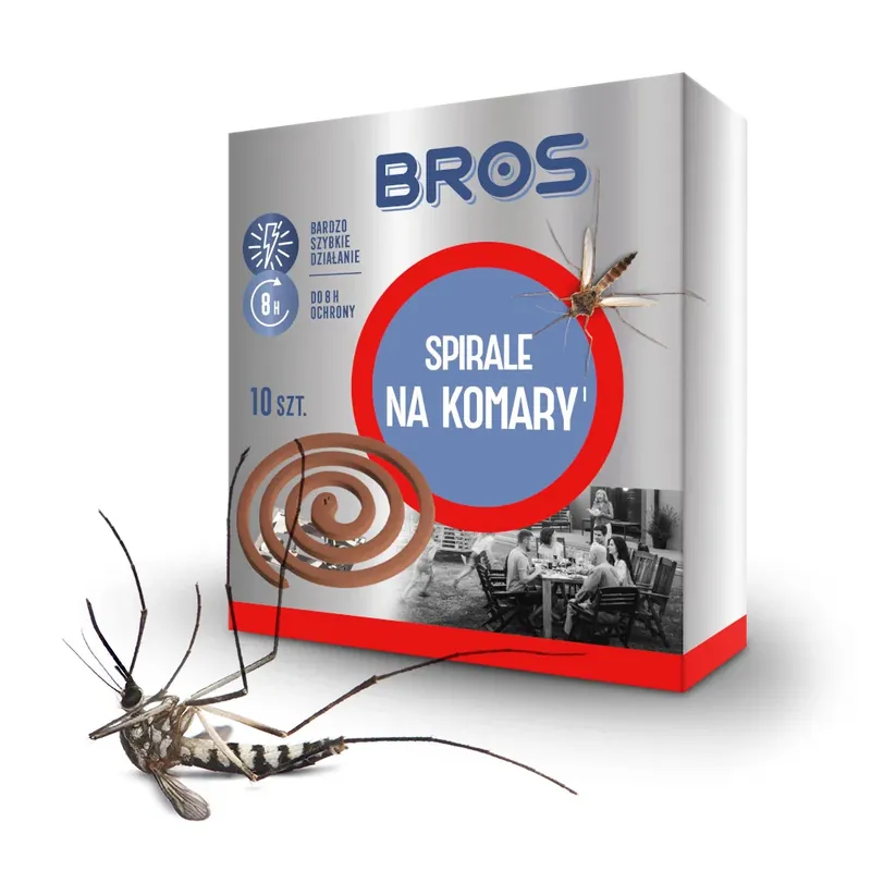 BROS Spiral 10 szt. - spirale na komary Dostępne od ręki