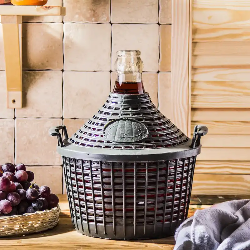 Okazja Balon do wina szklany AMBROSIO GRAPE CZARNY 5 l