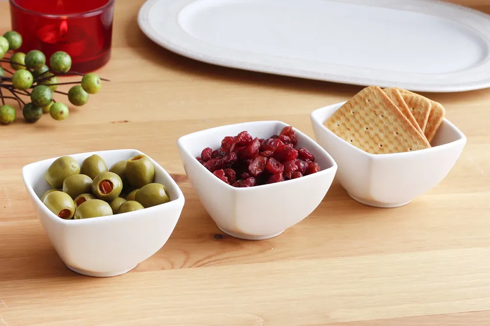 AMBITION PESTO BIAŁE 90 ml 3 szt. - miseczki do dipów i na przekąski ceramiczne Zniżka