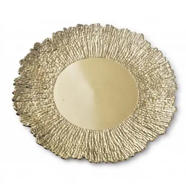 Podtalerz na stół MONDEX BLANCHE COLOURS MOSIĄDZ 33 cm Rabat