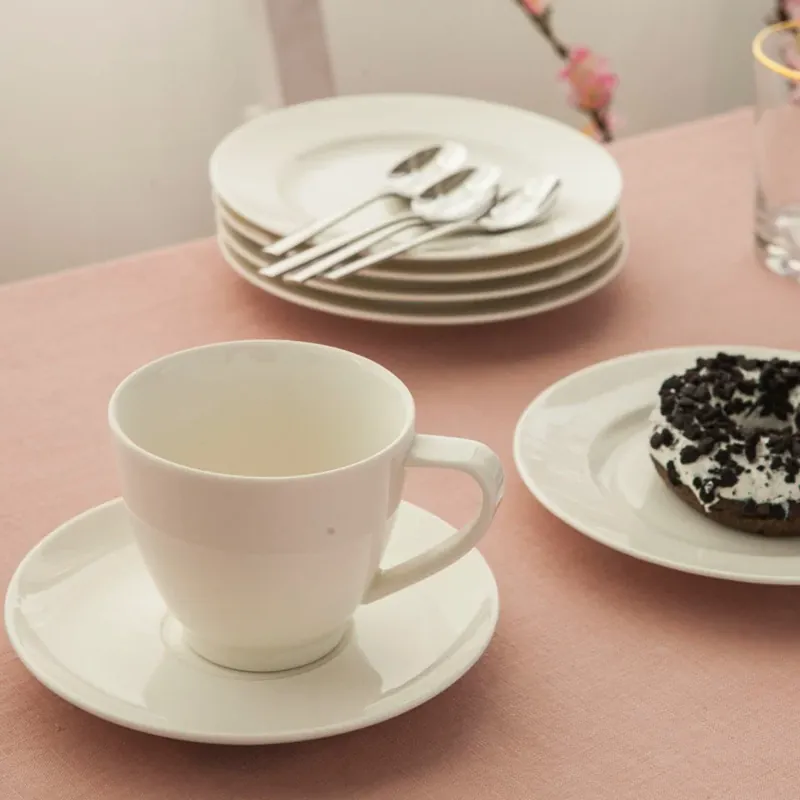 Sprawdź teraz Serwis kawowy porcelanowy MARIAPAULA NOVA ECRU na 6 osób (18 el.)