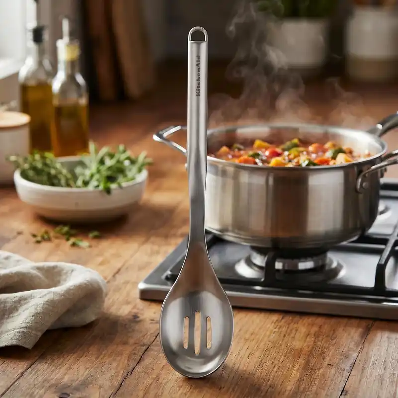 Dodaj do koszyka KITCHENAID Premium 33,8 cm - łyżka kuchenna ażurowa ze stali nierdzewnej
