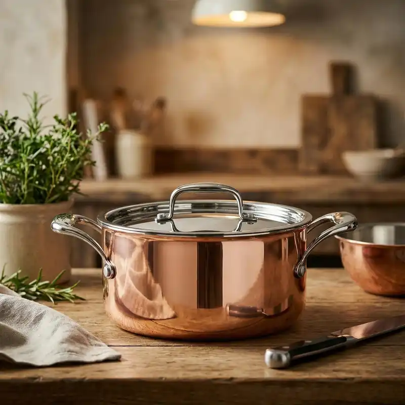 SPRING Culinox 2,7 l - garnek miedziany z pokrywką Super okazja