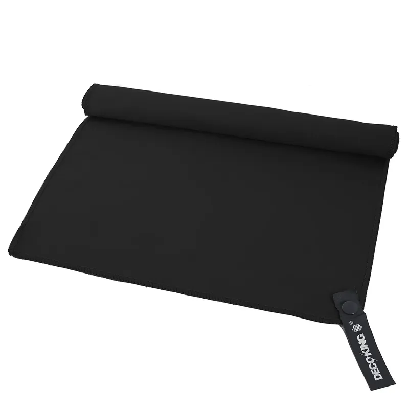 Ręcznik szybkoschnący z mikrofibry DECOKING EKEA CZARNY 100 x 200 cm Popularny