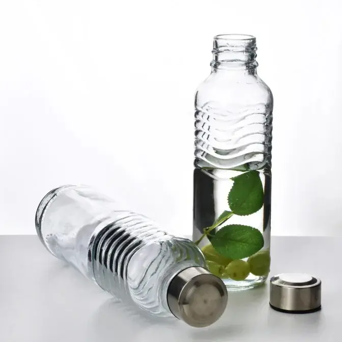 Wybór klientów Butelka na wodę i napoje szklana HOLLIE CLEAR 0,5 l