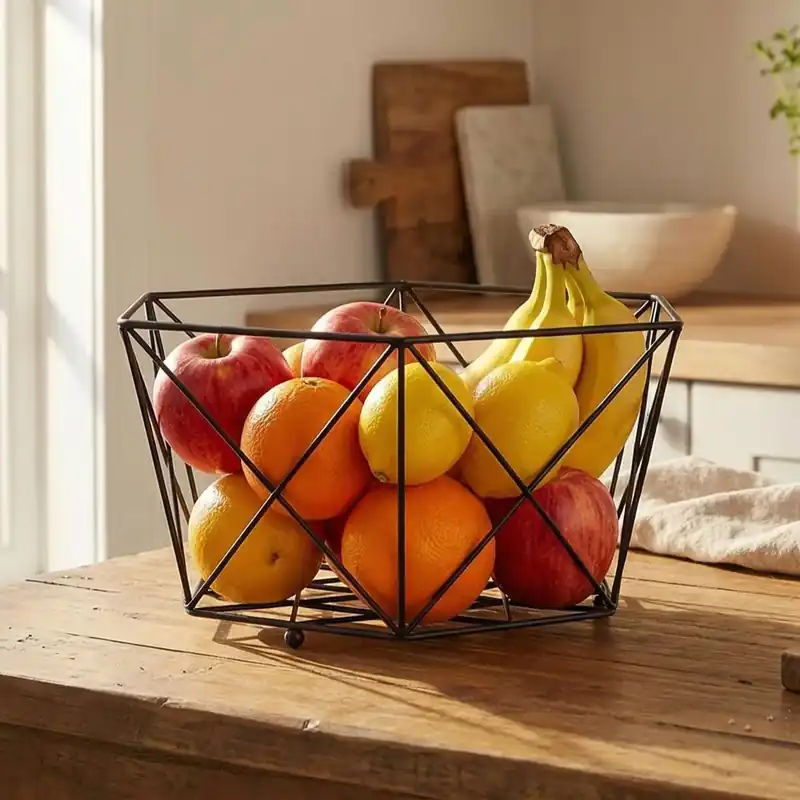 Kosz na owoce druciany metalowy TADAR DECO 29 x 26 cm Nowość