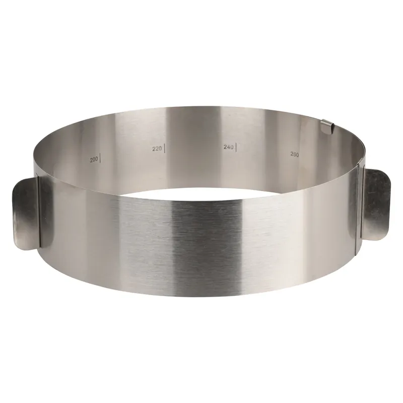 Rant do tortu regulowany ze stali nierdzewnej LA CUCINA 16-30 cm Bestseller