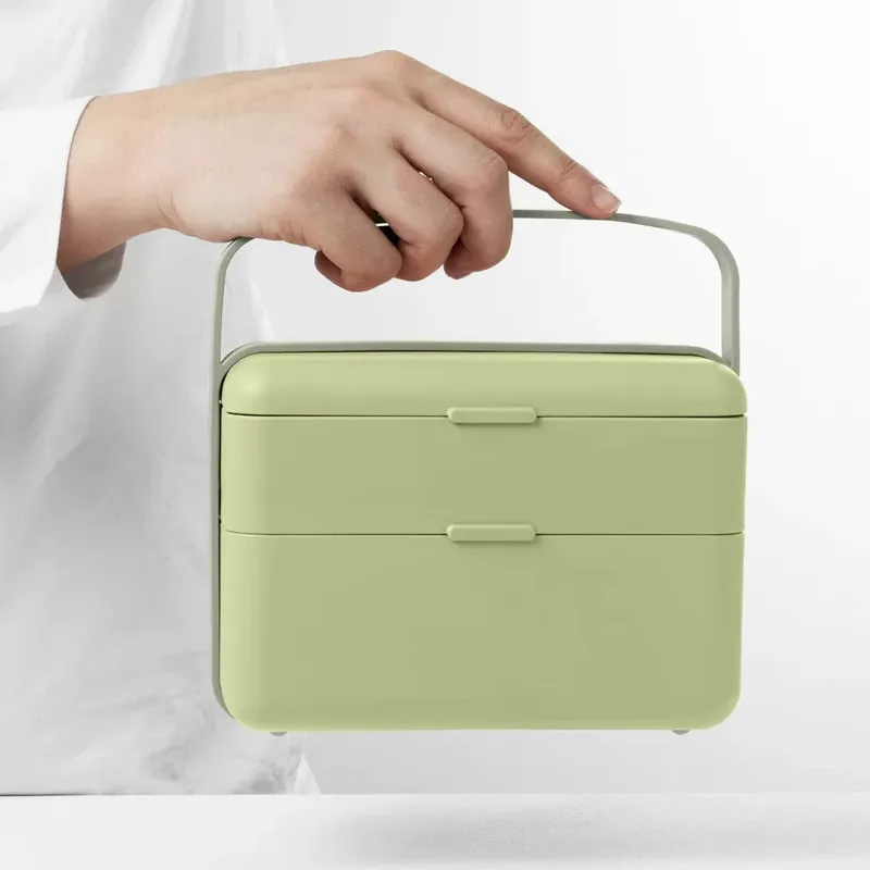 Hit cenowy BLIM+ Create Bauletto - lunch box / śniadaniówka ze sztućcami trzykomorowa