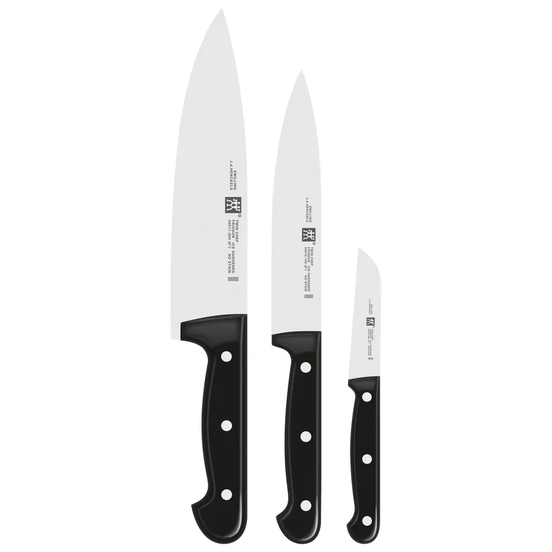 Hit sprzedaży ZWILLING Twin Chef 3 szt. - noże kuchenne ze stali nierdzewnej