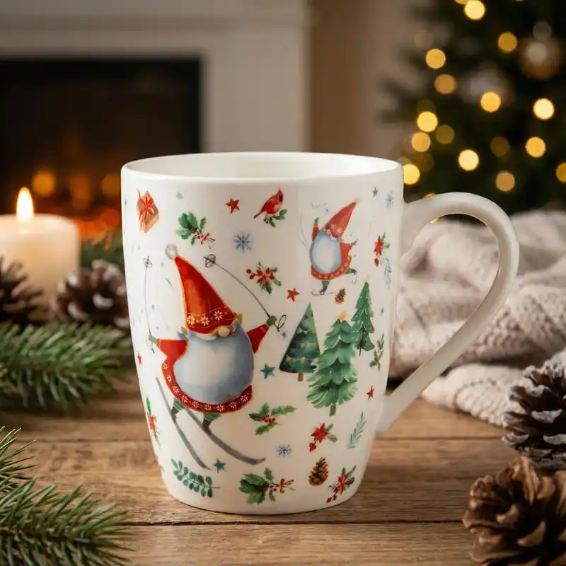 Kubek świąteczny porcelanowy CHRISTMAS ELVES 400 ml Nie przegap
