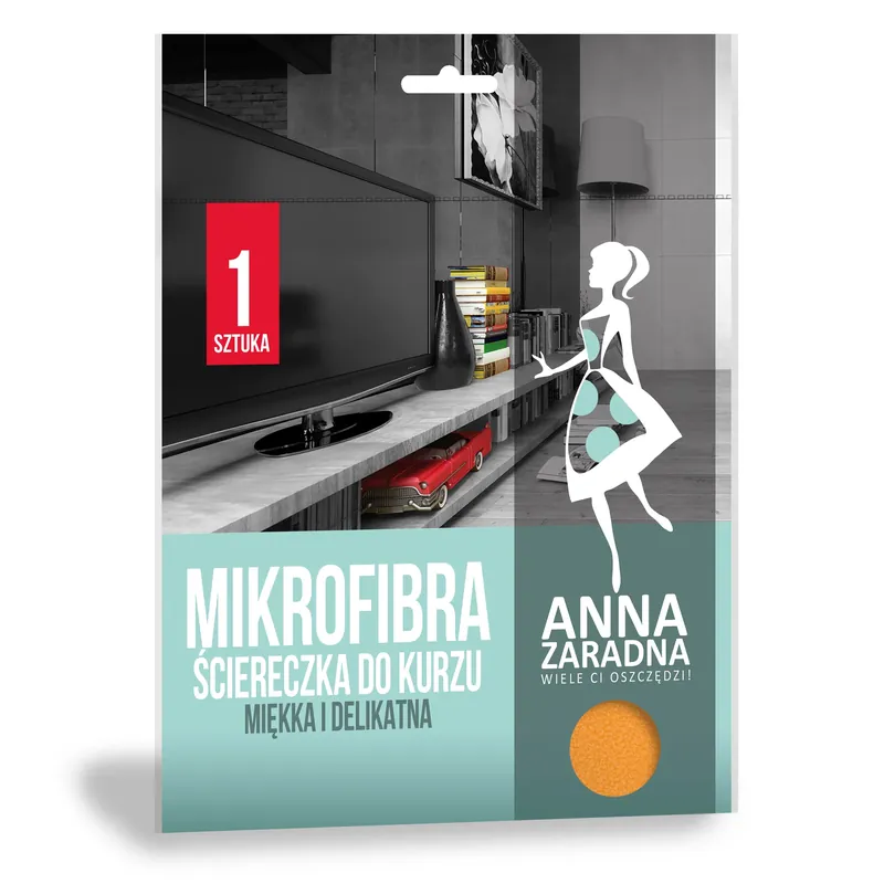 Popularny Ścierka z mikrofibry do kurzu ANNA ZARADNA 32 x 32 cm