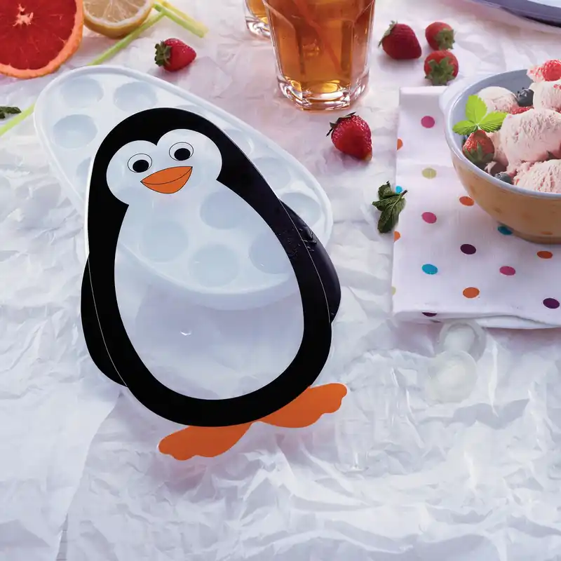 Foremka do lodu plastikowa z pokrywką SNIPS PINGWIN BIAŁA Dodaj do koszyka