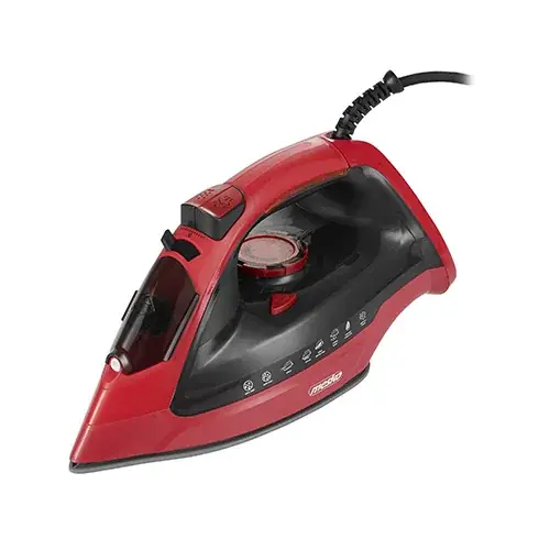 MESKO Iron 3000 W czerwone - żelazko parowe z ceramiczną stopą plastikowe Tani