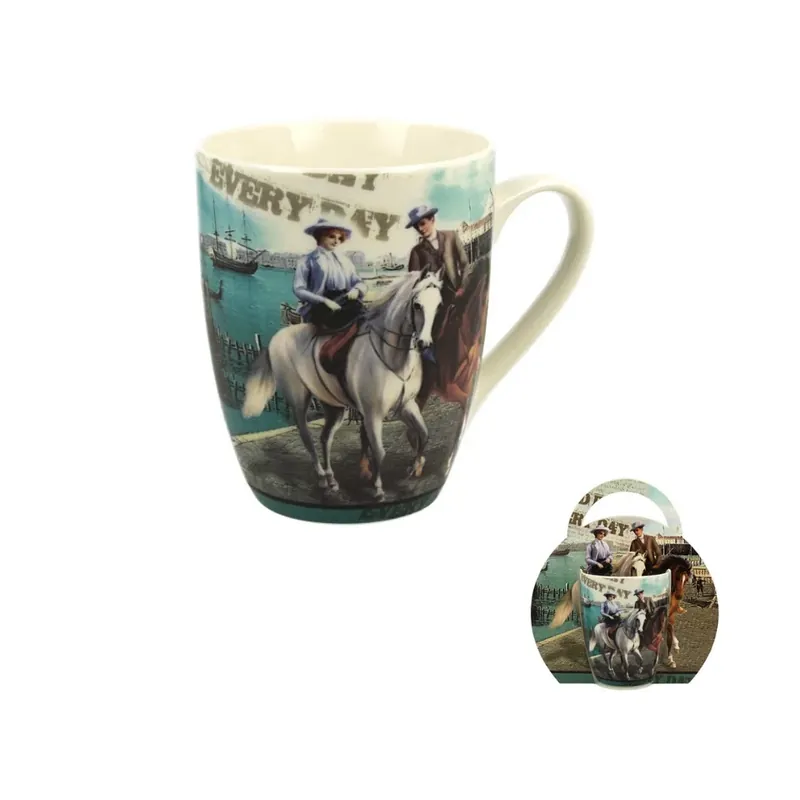 Kubek porcelanowy DUO DANIEL BIAŁY 350 ml Szybka dostawa